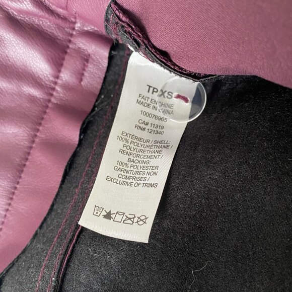NEW Garage Brooke Faux Leather Straight Pants Sz XS - Picture 4 of 8